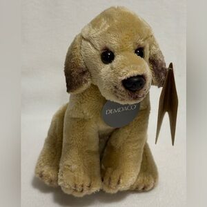 Demdaco Canine Collection Top Dog Sunny the Yellow Lab Plush Beanbag  Animal NWT